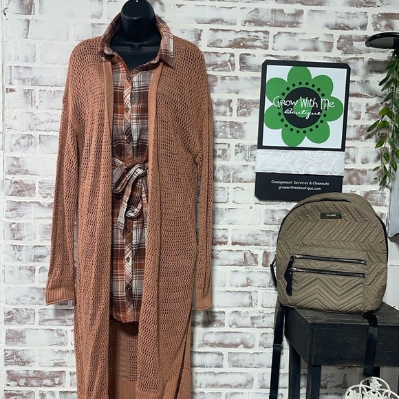Universal Thread Rust Cardigan - Picture 1 of 6